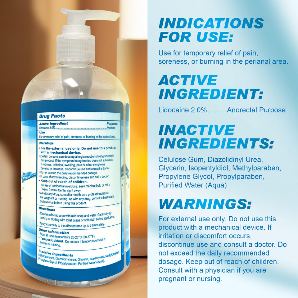 Cleanstream Relax Desensitizing Lube, Clear, 17 Fl Oz