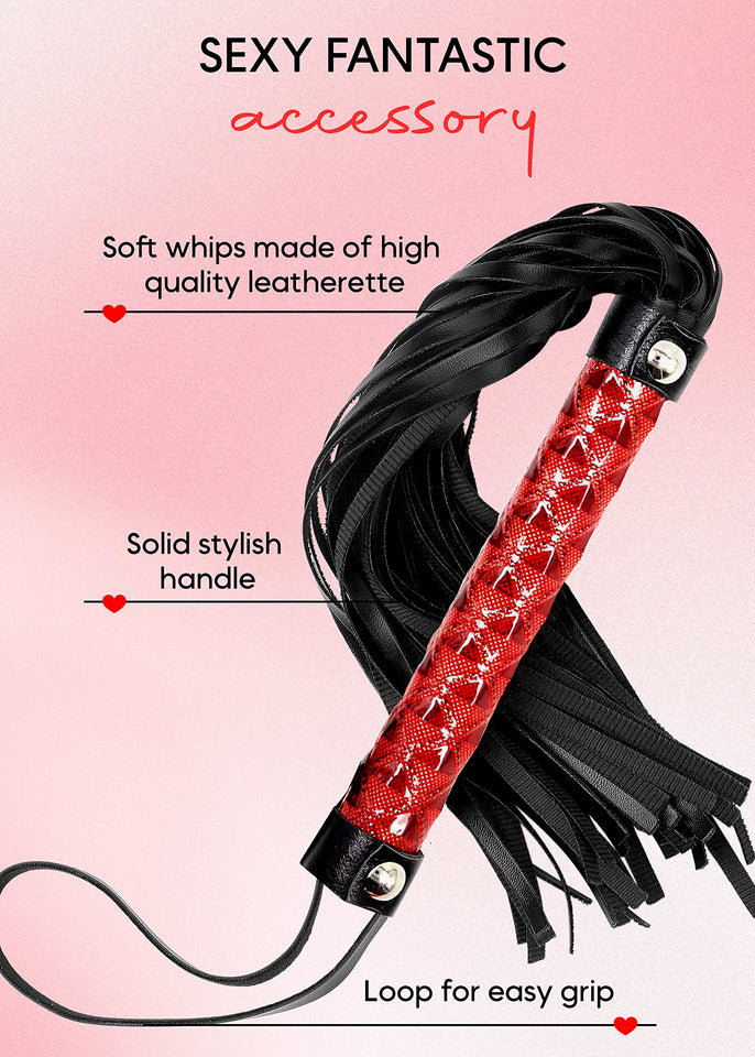 MILOPEDOX Sex Whips for Spanking Adults Sets Adult BDSM Sex Flogger Spanking Paddle Bondage Kits Adult Sex Play Double Layer Pad