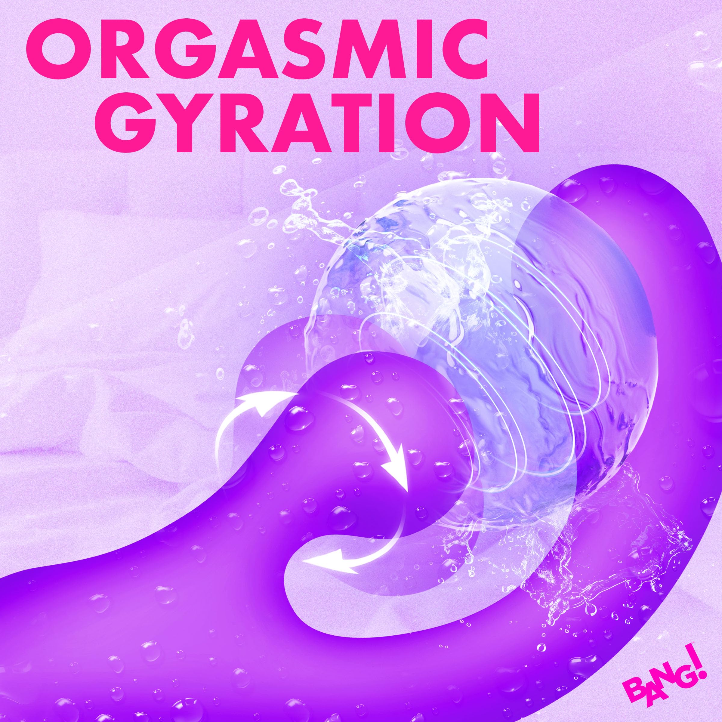 BANG! Gyro Rabbit Silicone Vibrator Purp