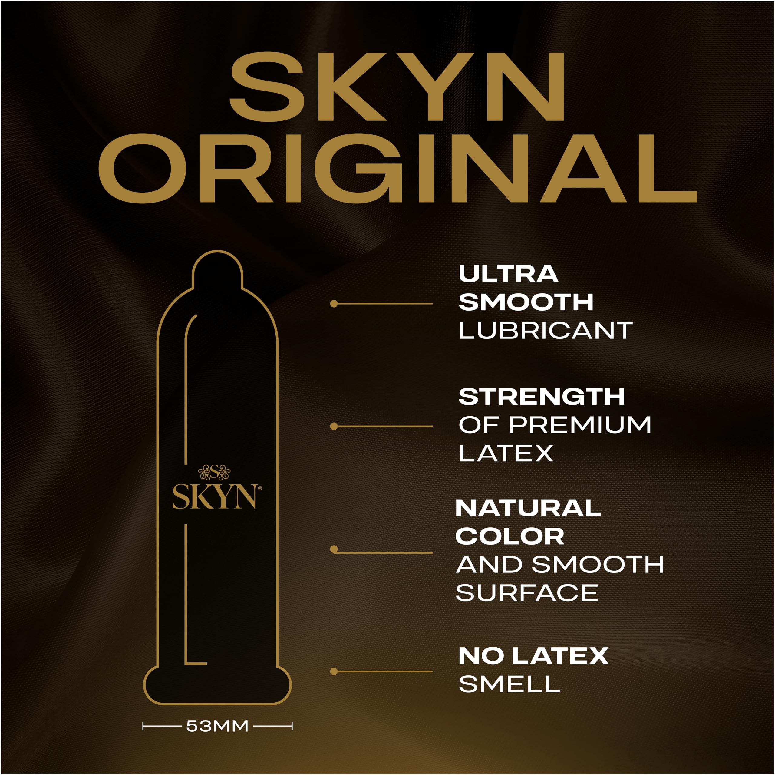 Skyn Non-Latex Lubricated Condoms, 12 Count