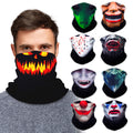 Halloween Monster Neck Gaiter Face Mask Bandana (9 Pack) - Neck Gators Face Coverings for Men & Women for Halloween