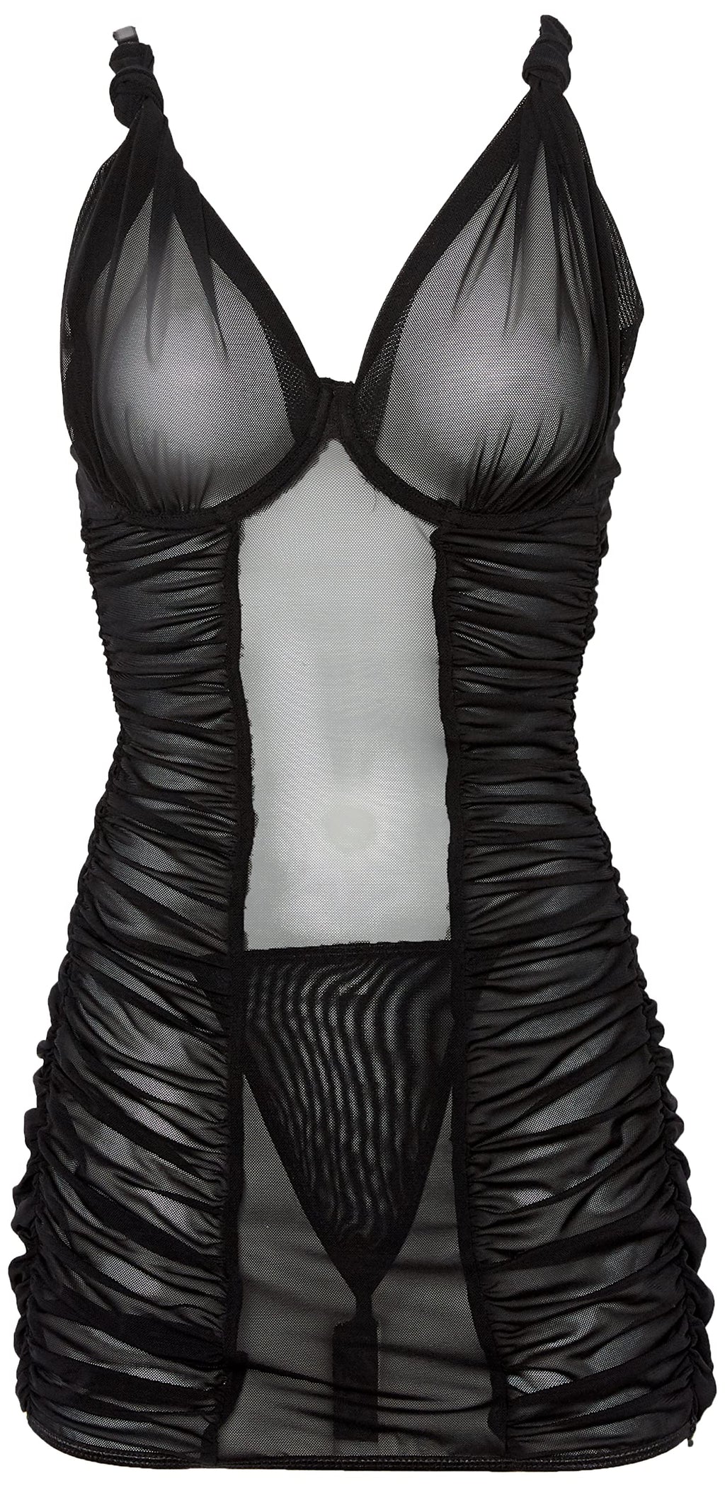 Coquette Chemise & G-String-Black Large-Hanging