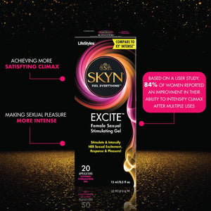 Lifestyles Excite Female Stimulating Gel 0.50 Oz (Pack Of 2)