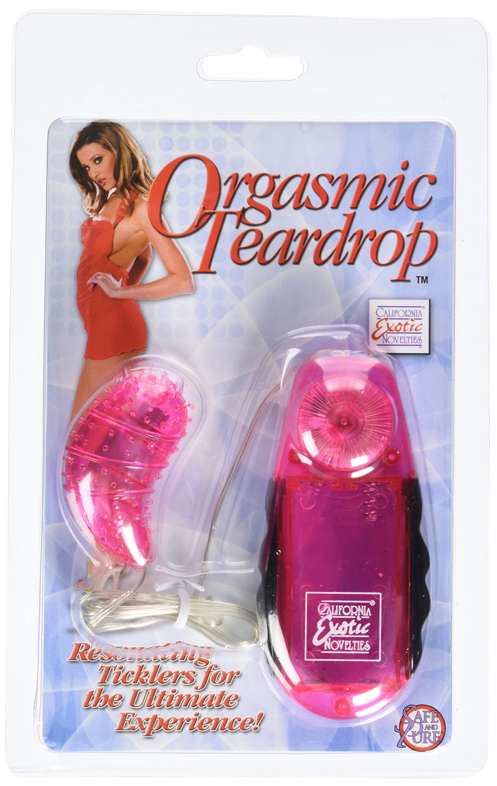 California Exotics Orgasmic Teardrop Vibrator, Pink