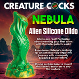 Nebula Alien Silicone Dildo - Green
