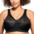 Full Figure Plus Size MagicLift Original Support Bra Wirefree #1000 Black