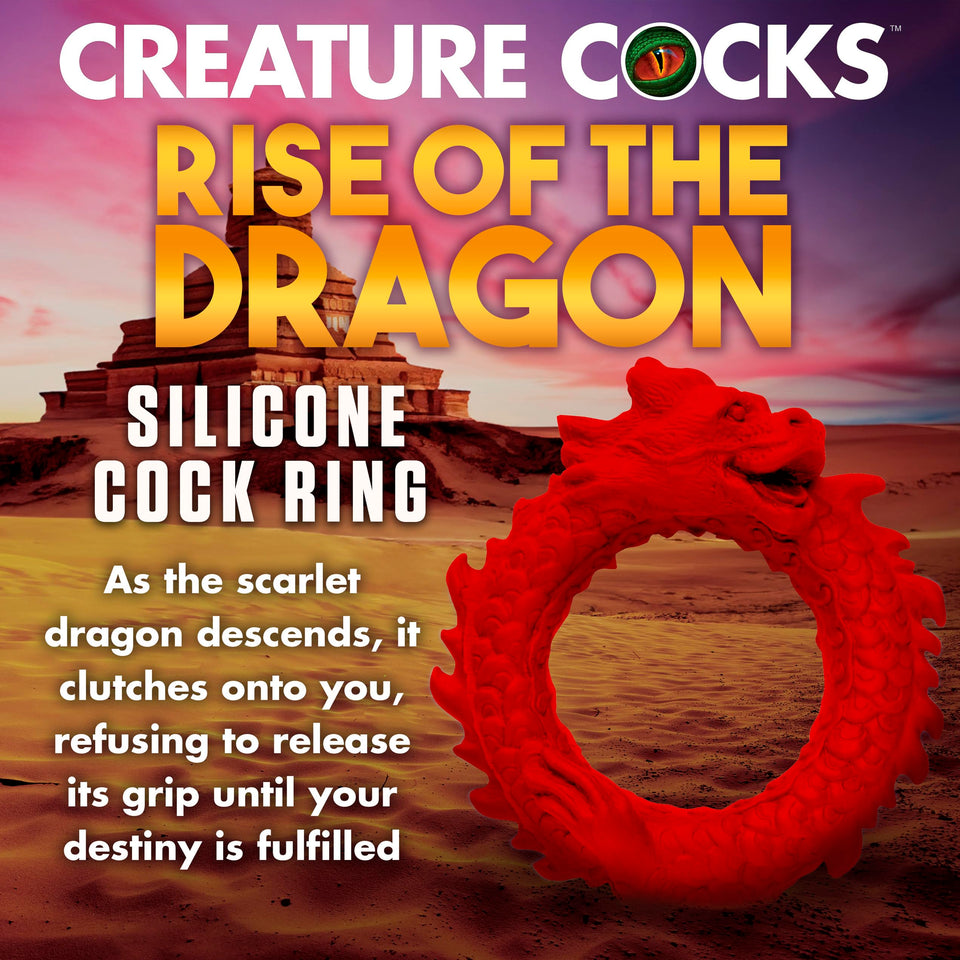 Creature Cocks Rise Of The Dragon Silicone Cock Ring