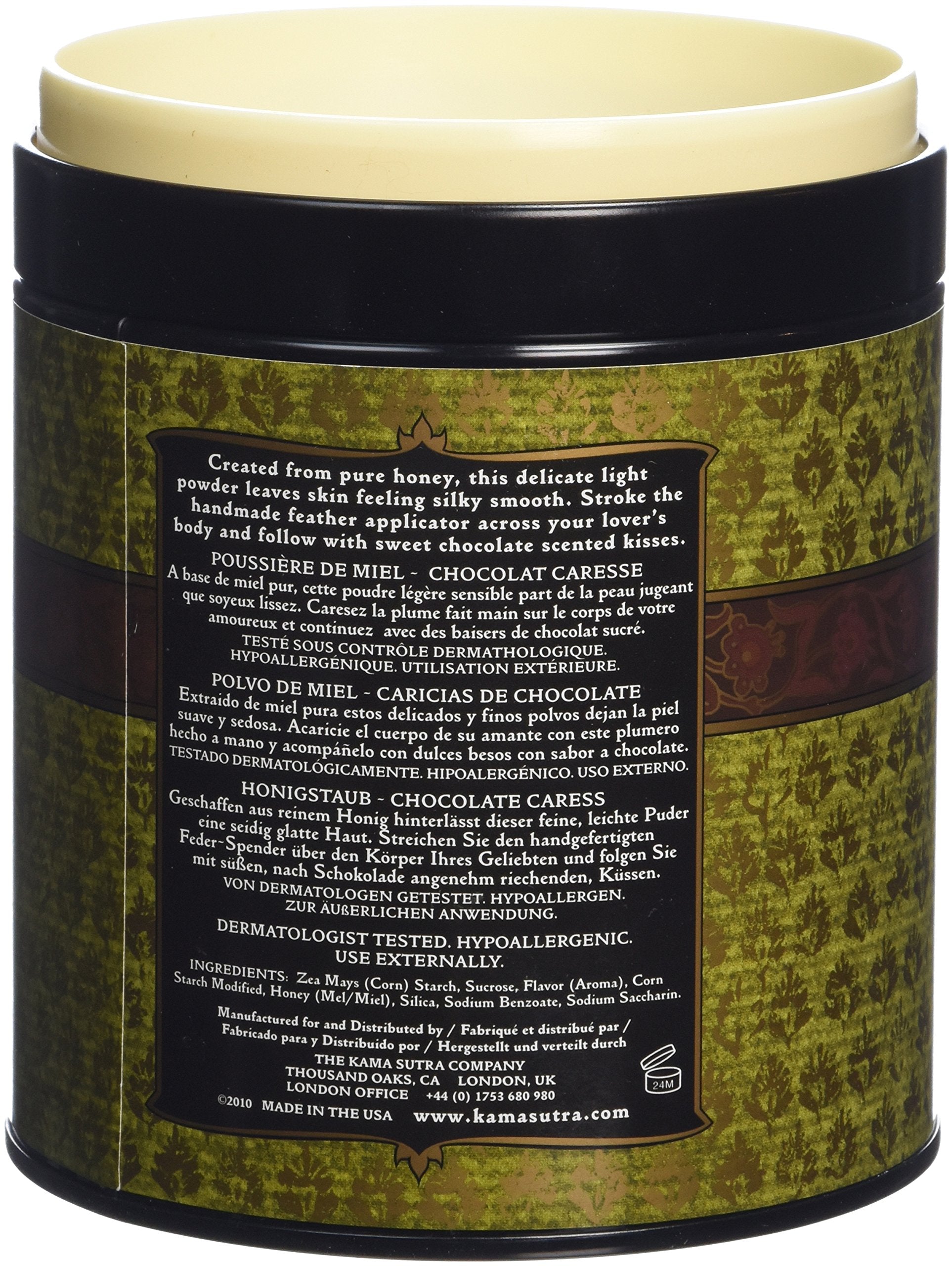 Kama Sutra Honey Dust Chocolate Caress Kissable Body Powder 8 Oz, 8 Ounce