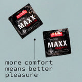 Kimono Maxx Large Flare I Premium Lubricated Latex Condoms I 5X Tested, Stronger, Reliable I Flared Shape For More Comfort I Made With Premium Natural Latex I 12 Count (Pack Of 1)