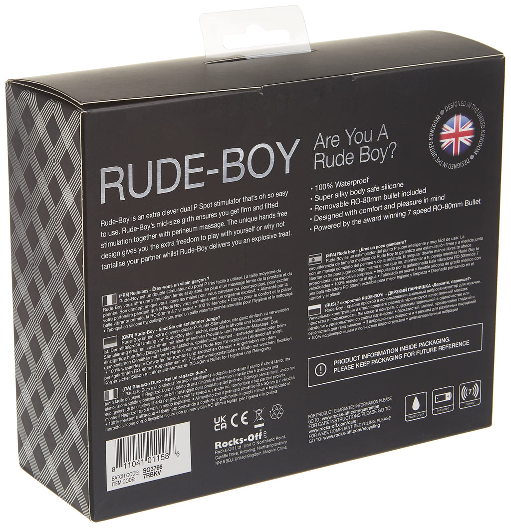 Rocks Off Rude Boy Dual Action Prostate Massager