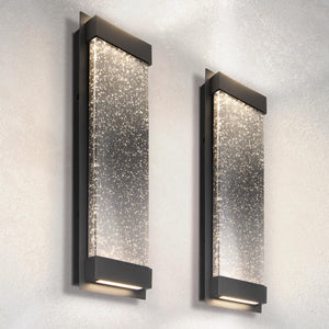 Asd Led 18 Inch Bubble Glass Wall Light Fixture | 22W 520Lm 3000K-5000K 100-277V | 3Cct, Waterproof, Dimmable, Up-Down Glow, Etl
