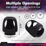 Wand Essentials Strap Cap Wand Harness For Dildos, Black, (Ae137)