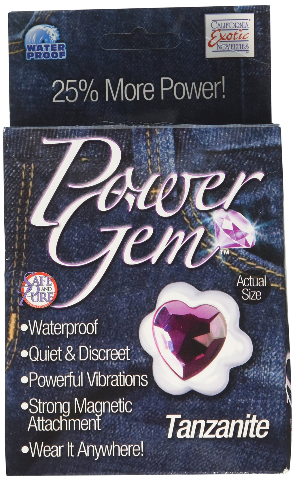 California Exotics Power Gem Magnetic Tickler, Sapphire