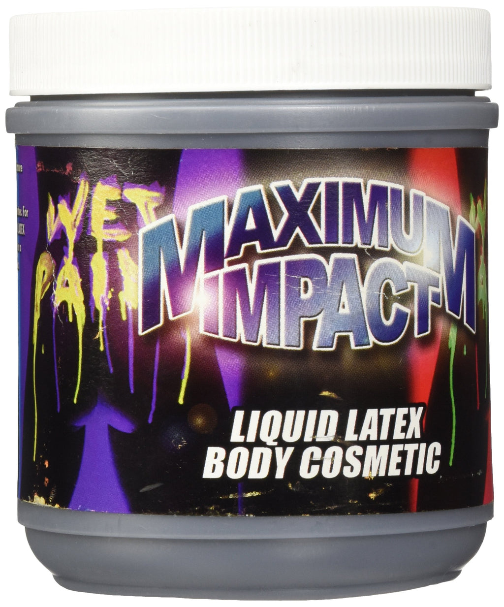 Liquid Latex Body Paint Solid Black 16Oz