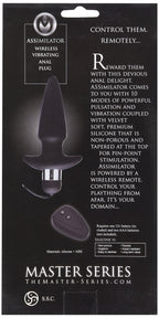 Master Series Assimilator Wirelss Vibrating Silicone Anal Plug