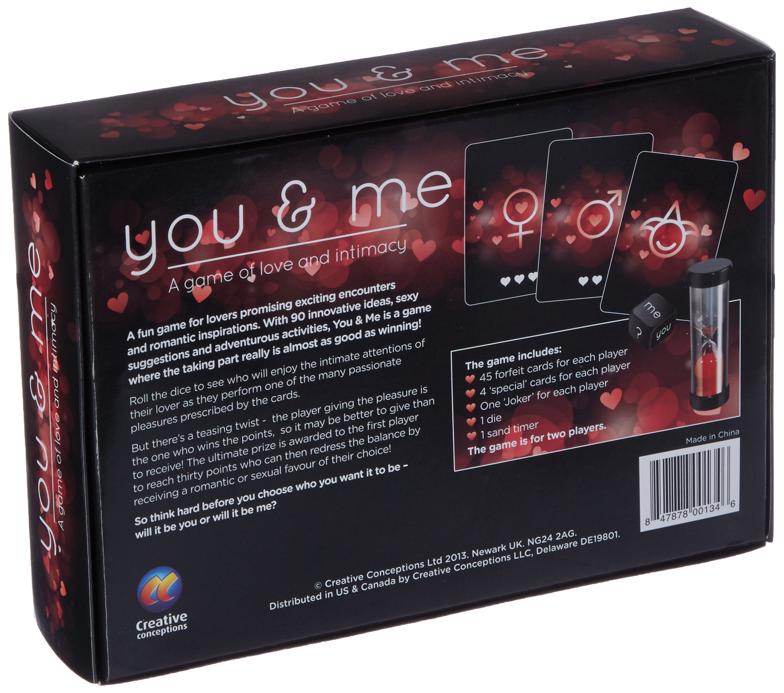 Creative Conceptions You & Me Intimacy Card Game For Couples. Relationship Building Adult Game Full Of Romantic Inspirations Per