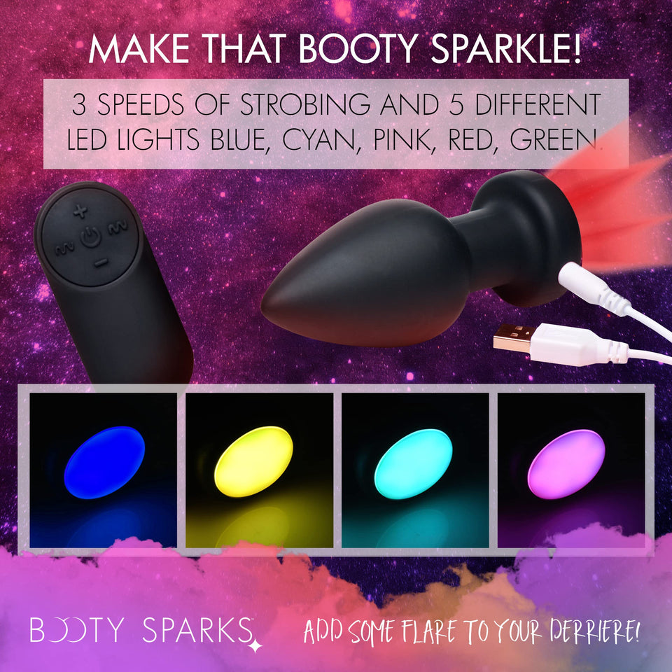 Booty Sparks Silicone Led Plug Vibrating Large