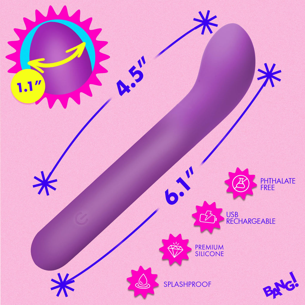 BANG! G-Spot Flexible Sili Vibrator Purp