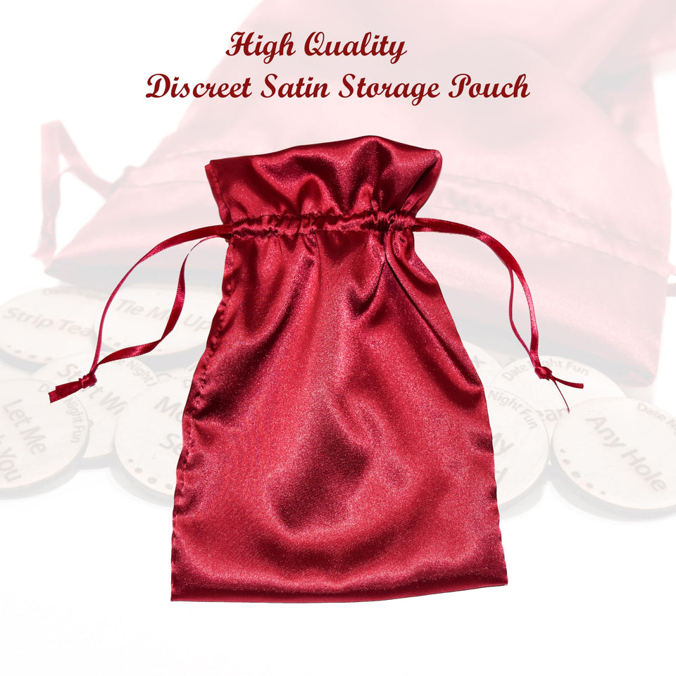 72Pcs Date Night Adult Sensual Activity Game, Romantic Gift Set, Funny Intimacy Wooden Tokens for Couples, Naughty Tokens for Hi