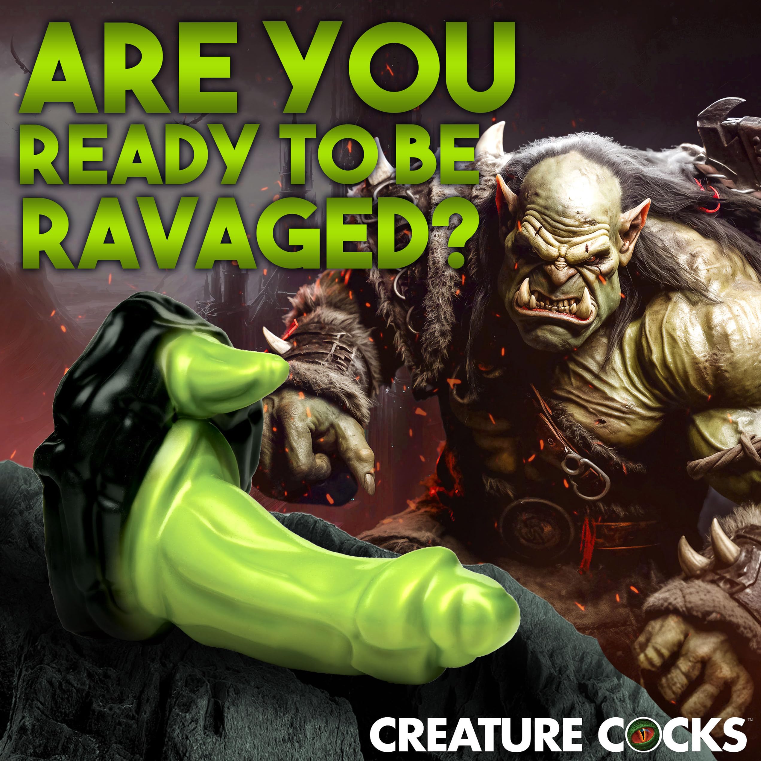 Creature Cocks Orc Silicone Dildo