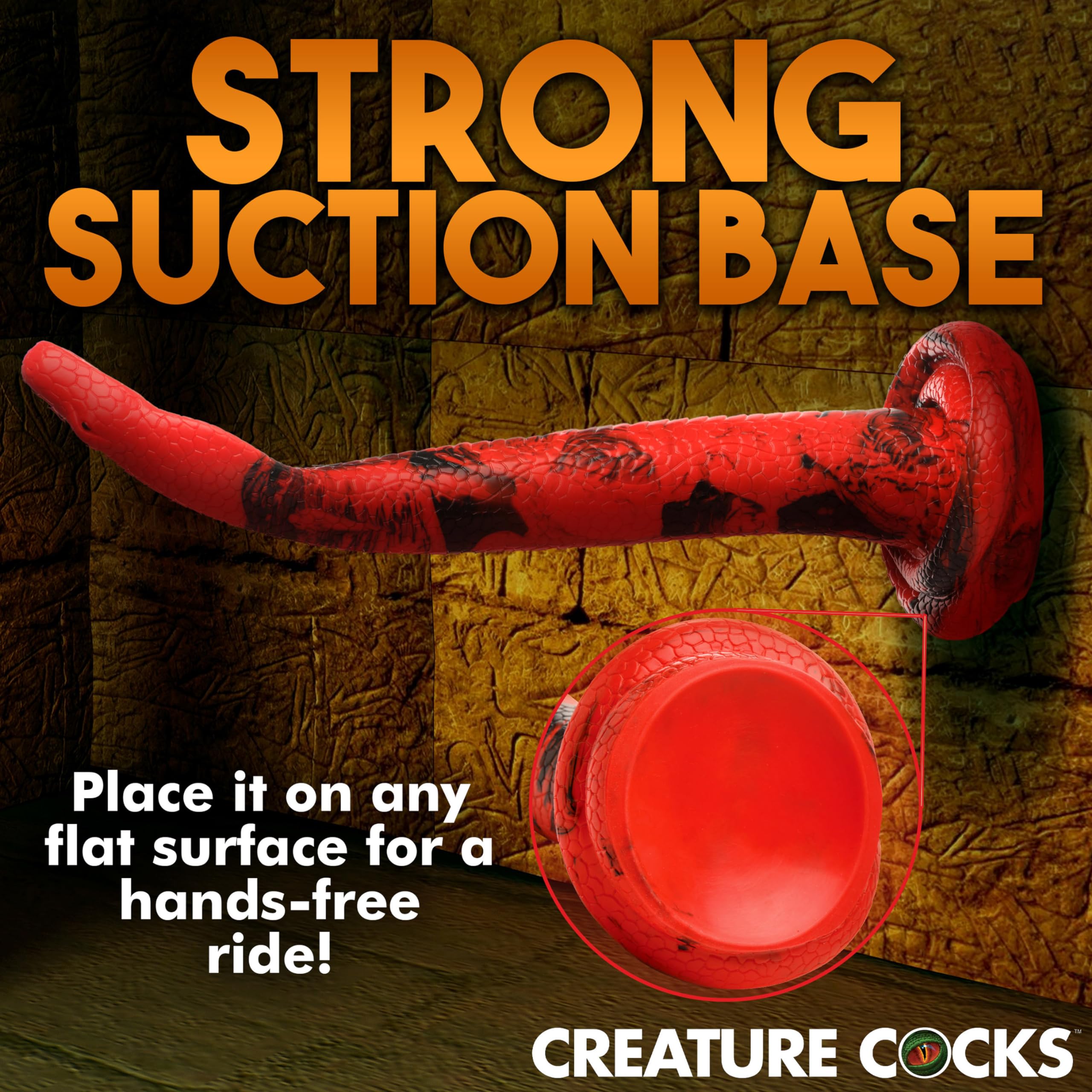 Creature Cocks King Cobra L 14In Sili