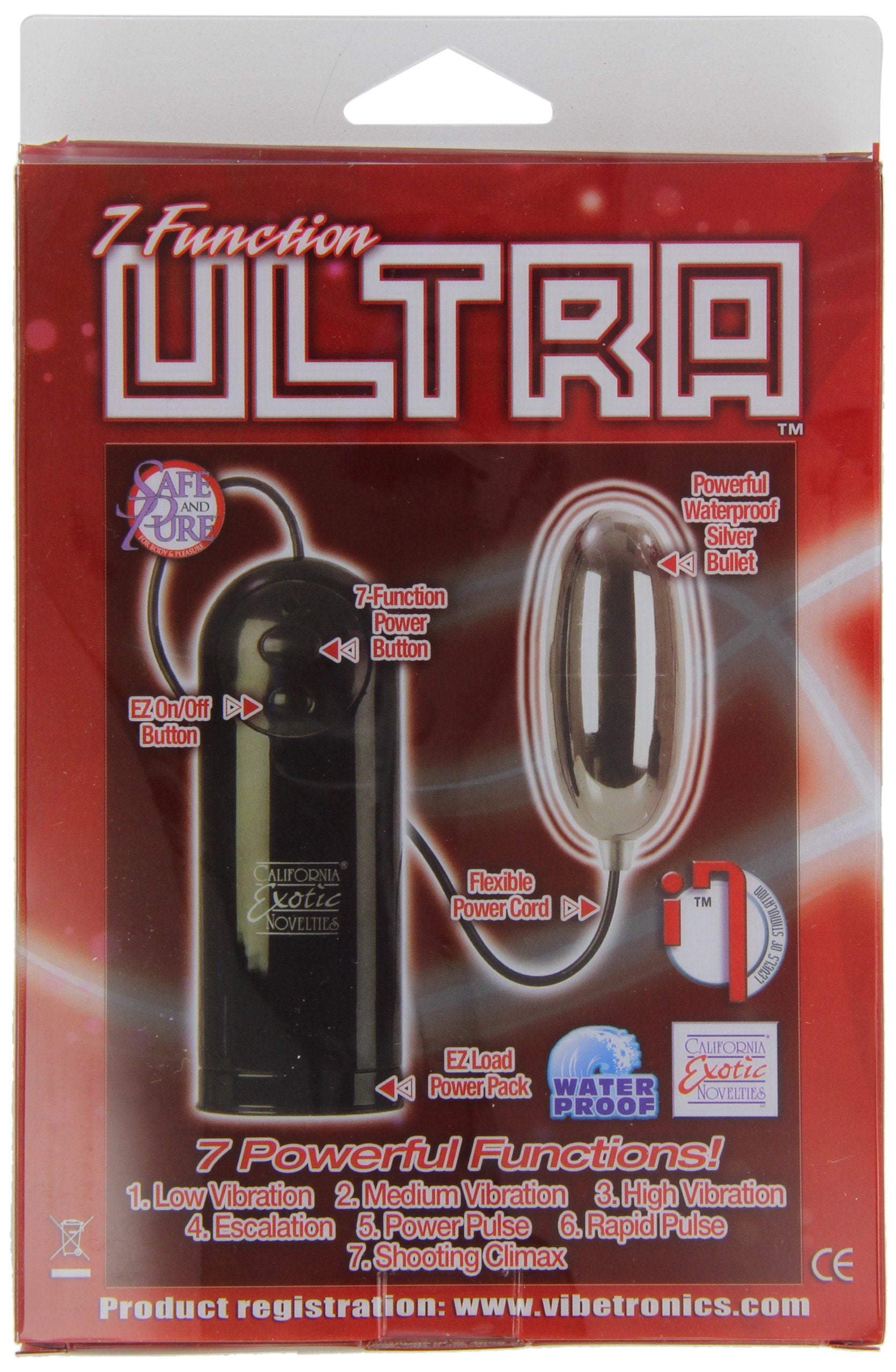 Calexotics 7 Function Ultra Silver Egg