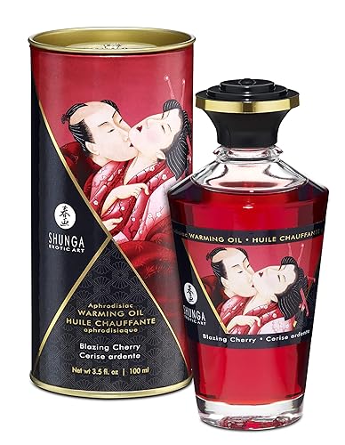 Warming Massage Oil Blazing Cherry 3.5 Oz