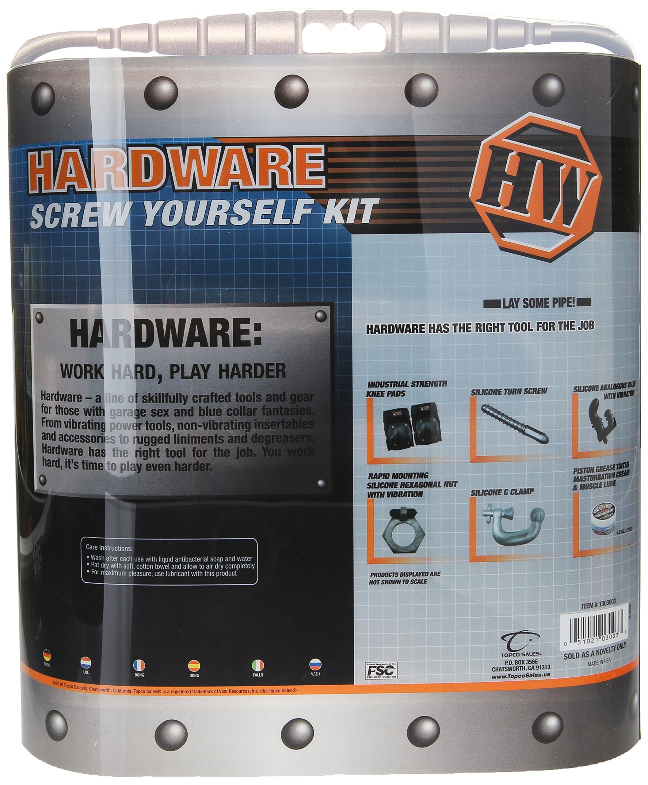 Hardware Screw Yourself Kit, Gray