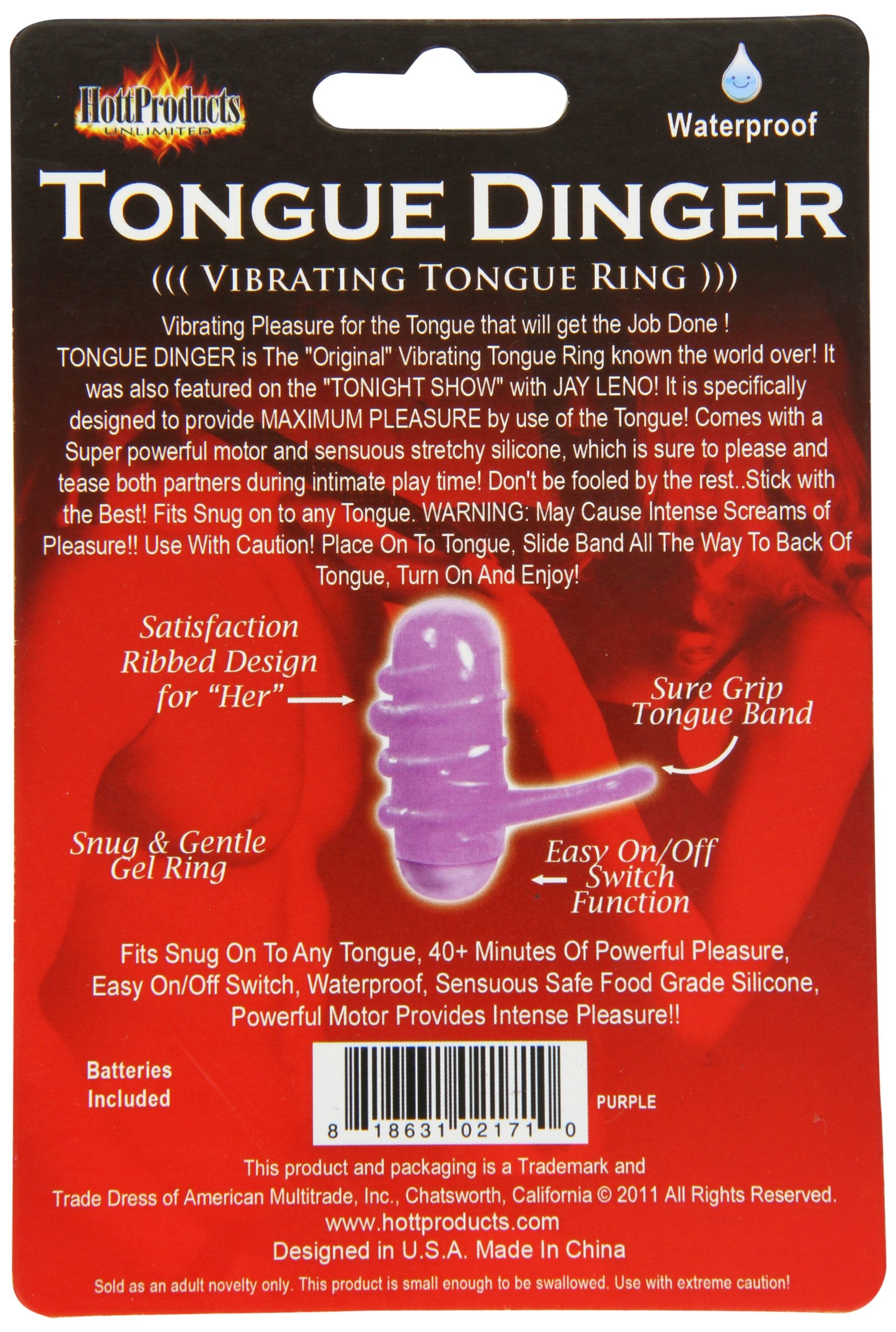 Hott Products Unlimited 26153: Tongue Dinger (Purple)