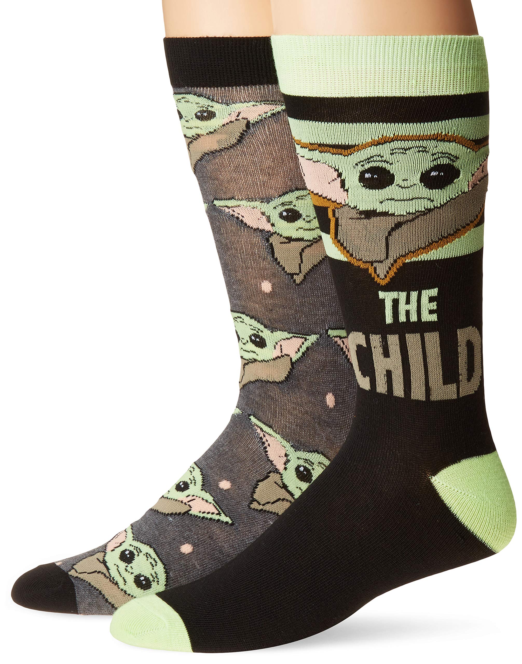 STAR WARS The Mandalorian The Child Mens 2 Pack Crew Socks