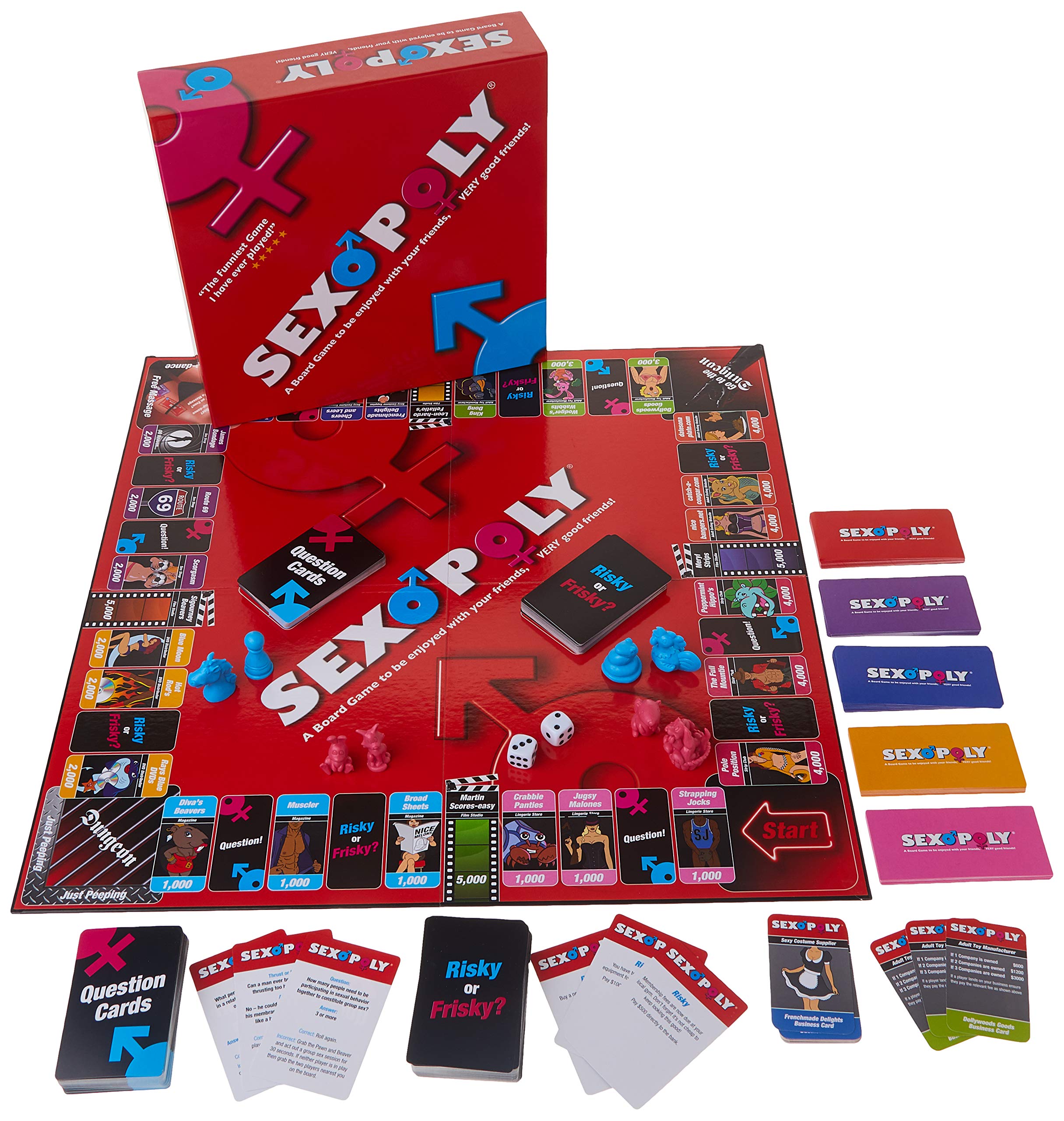 Creative Conceptions Sexopoly Party Board Game, 1130 Gram, Assorted (CRESEXOP)
