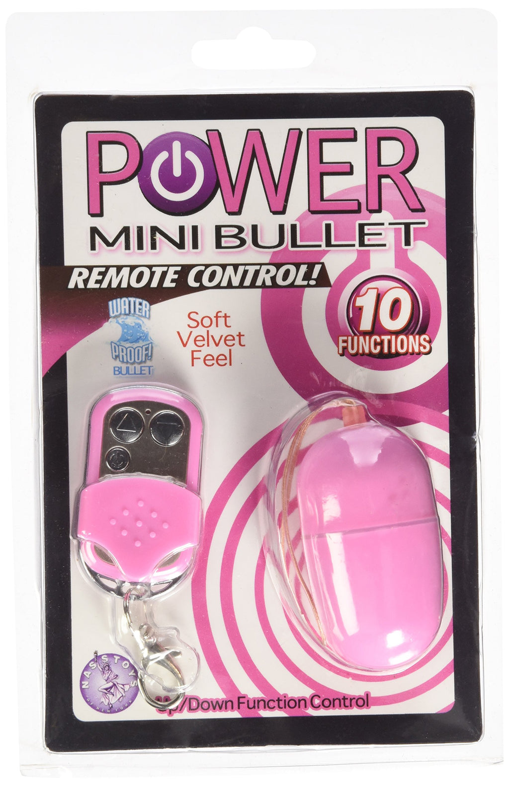 Novelties By Nasswalk Power Mini Bullet With Remote, Pink