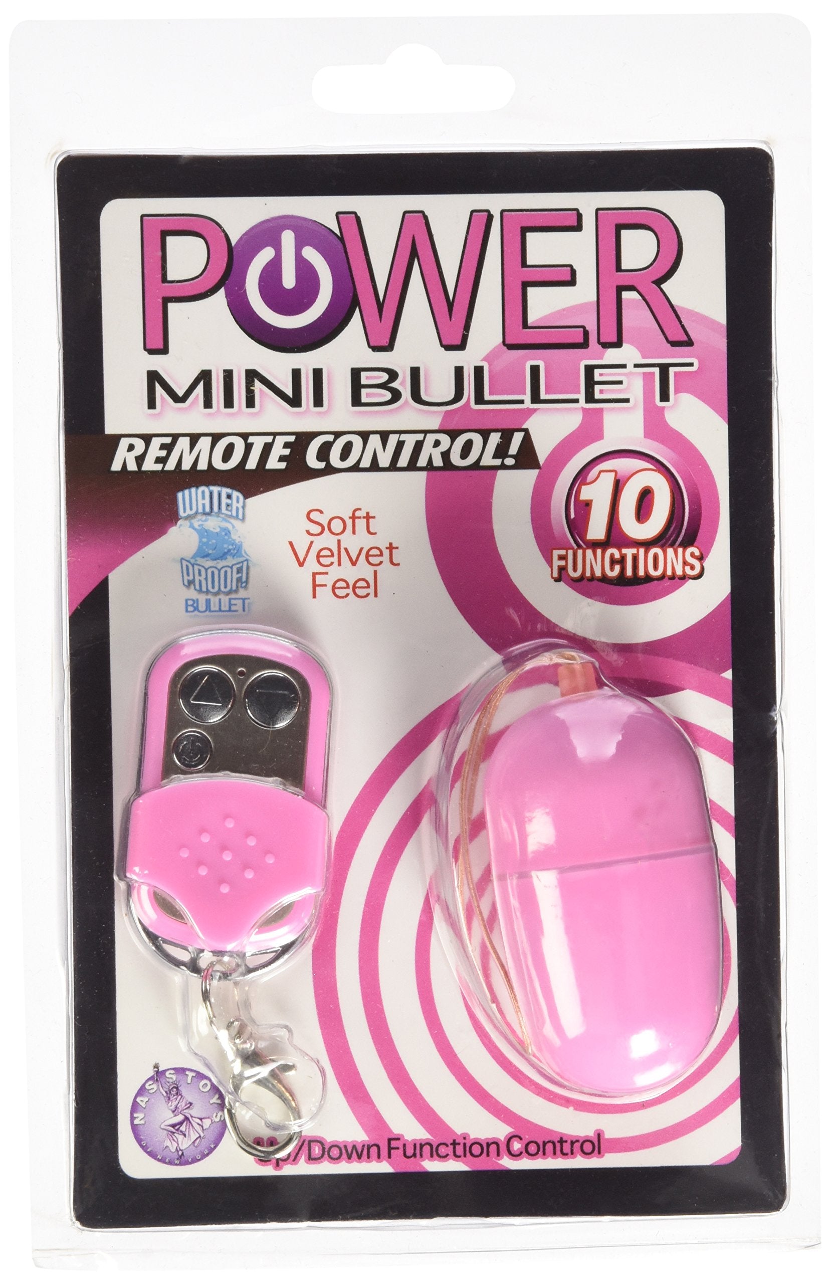 Novelties By Nasswalk Power Mini Bullet With Remote, Pink