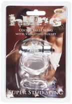 Hott Products Hung Cock And Ball Sling, Clear
