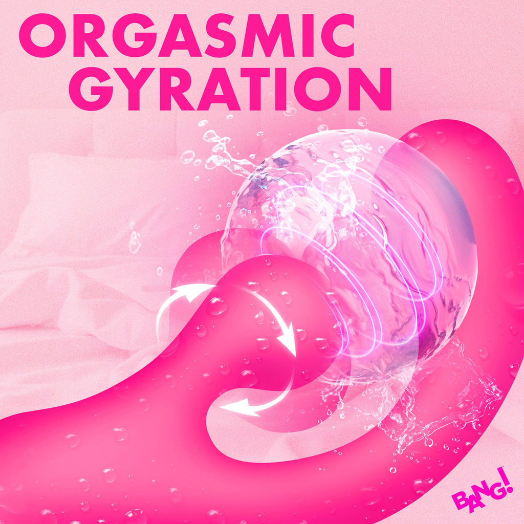 BANG! Gyro Rabbit Silicone Vibrator Pink