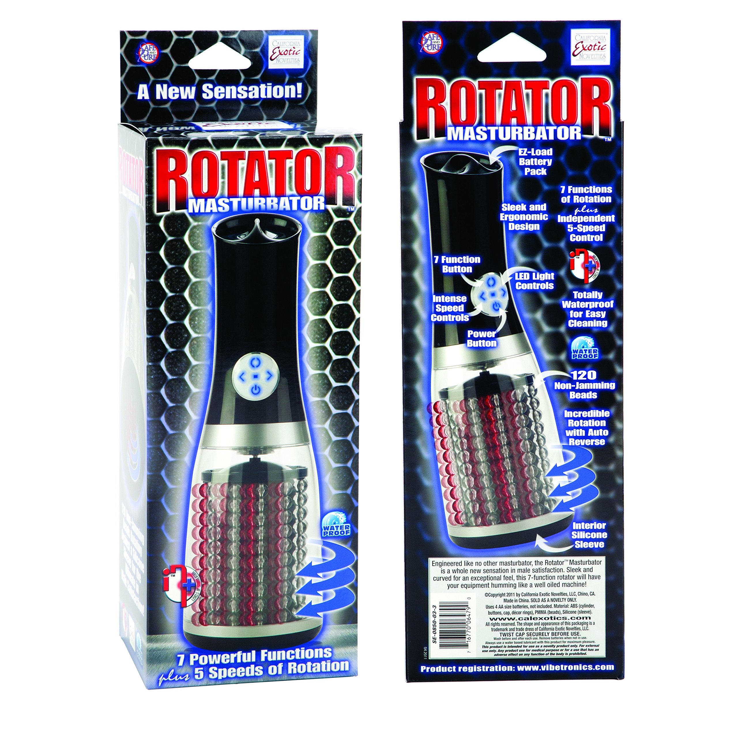 California Exotic Novelties Rotator Masturbator, Black