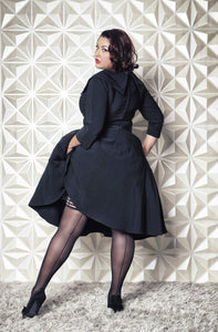 Kixies Lois Black With Back Seam Size D
