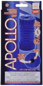 California Exotics Apollo Reversible Masturbator Grip, Blue
