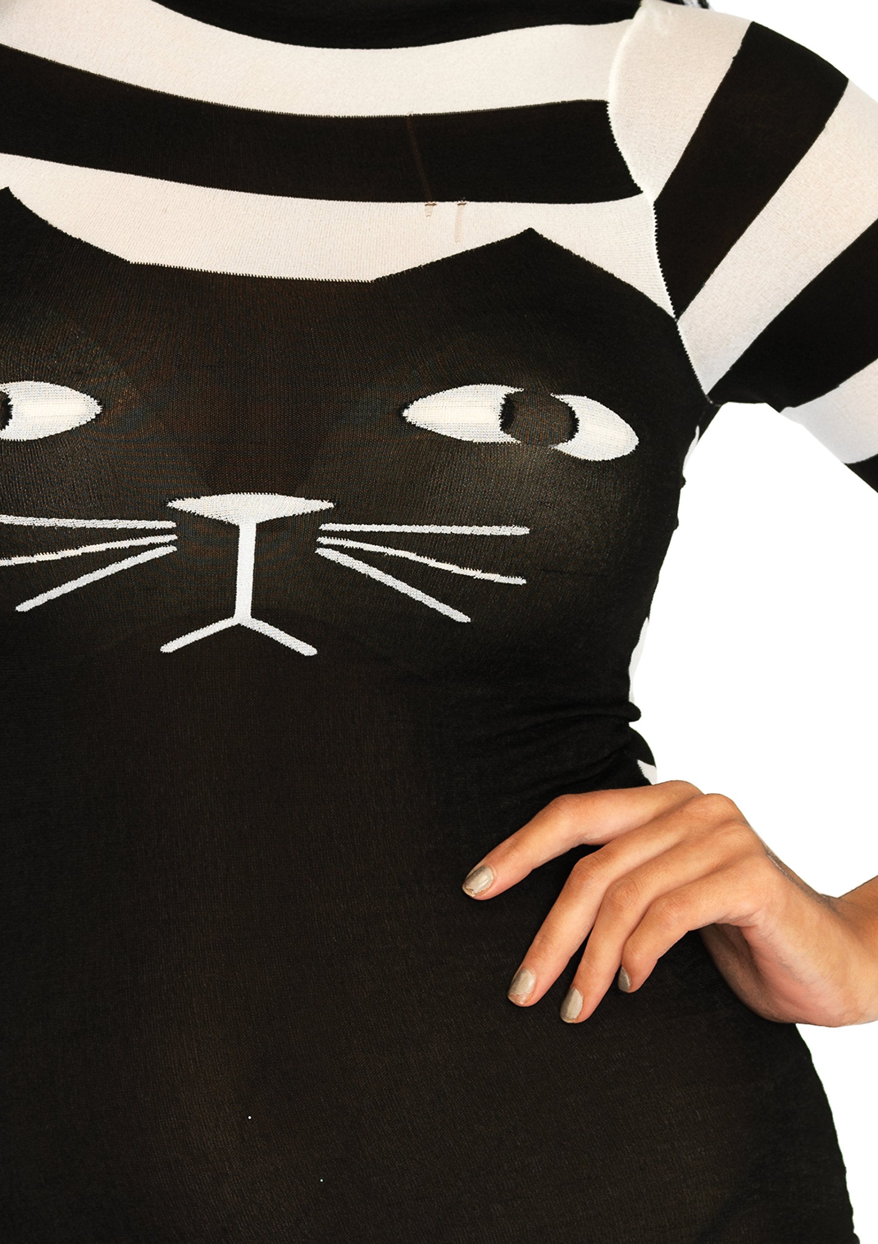 Nylon Spandex Striped Cat Body
