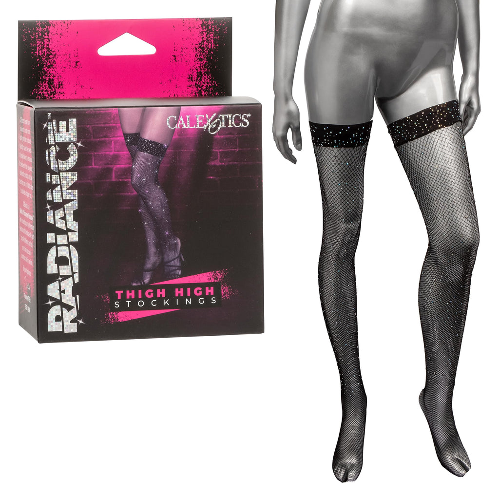 Radiance Plus Size Thigh High Stockings