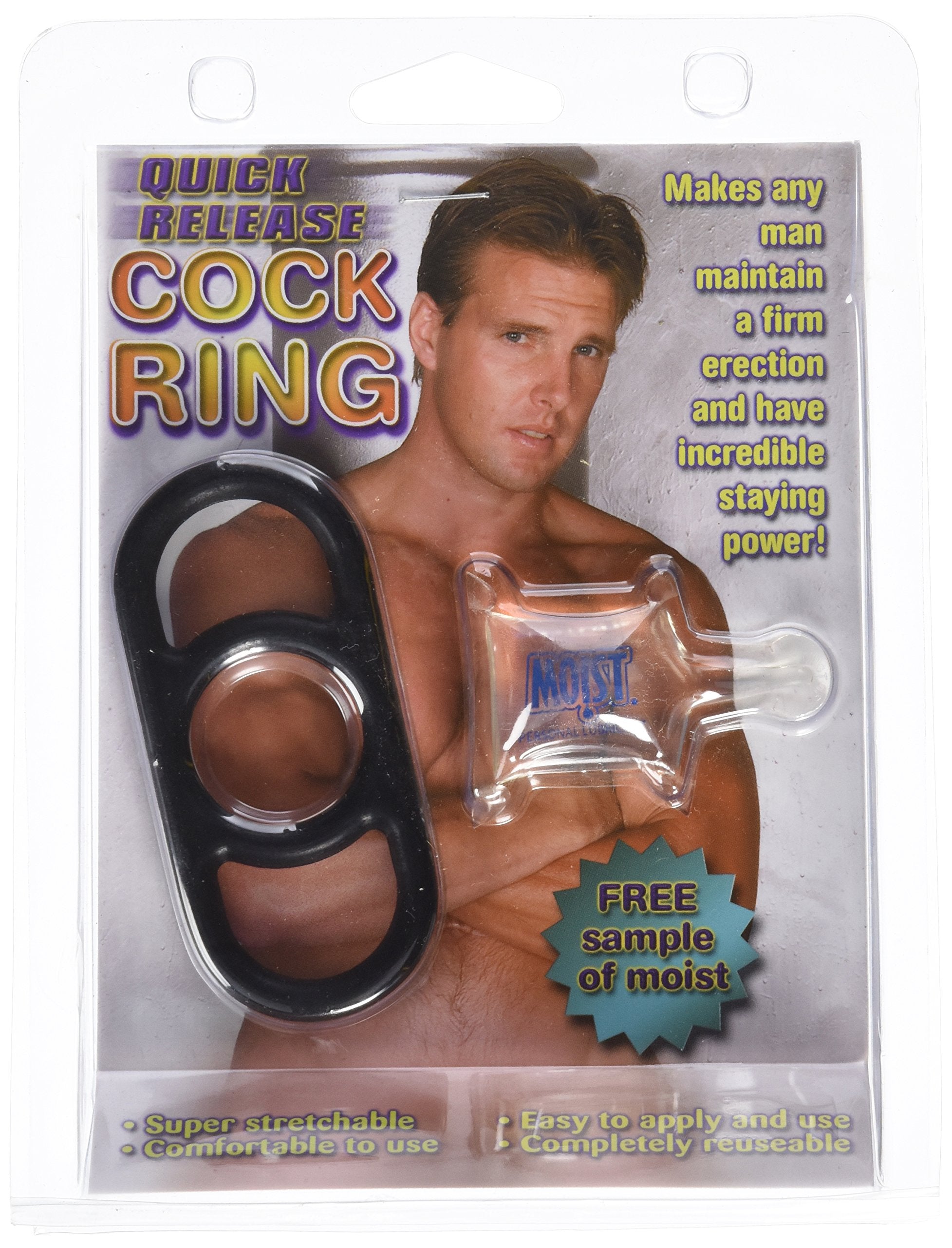 Pipedream Quick Release Cock Ring, Black