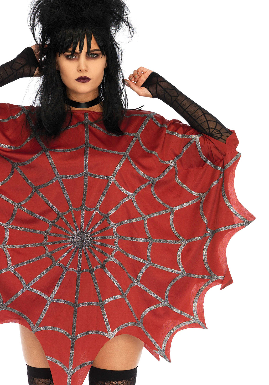 Glitter Web Poncho