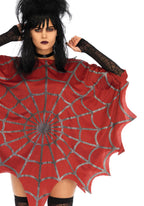 Glitter Web Poncho