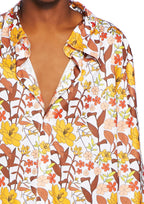 Leg Avenue Mens 70S Floral Shirt. Multicolor Color
