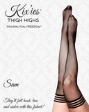 Kixies Sam Black Fishnet Size C