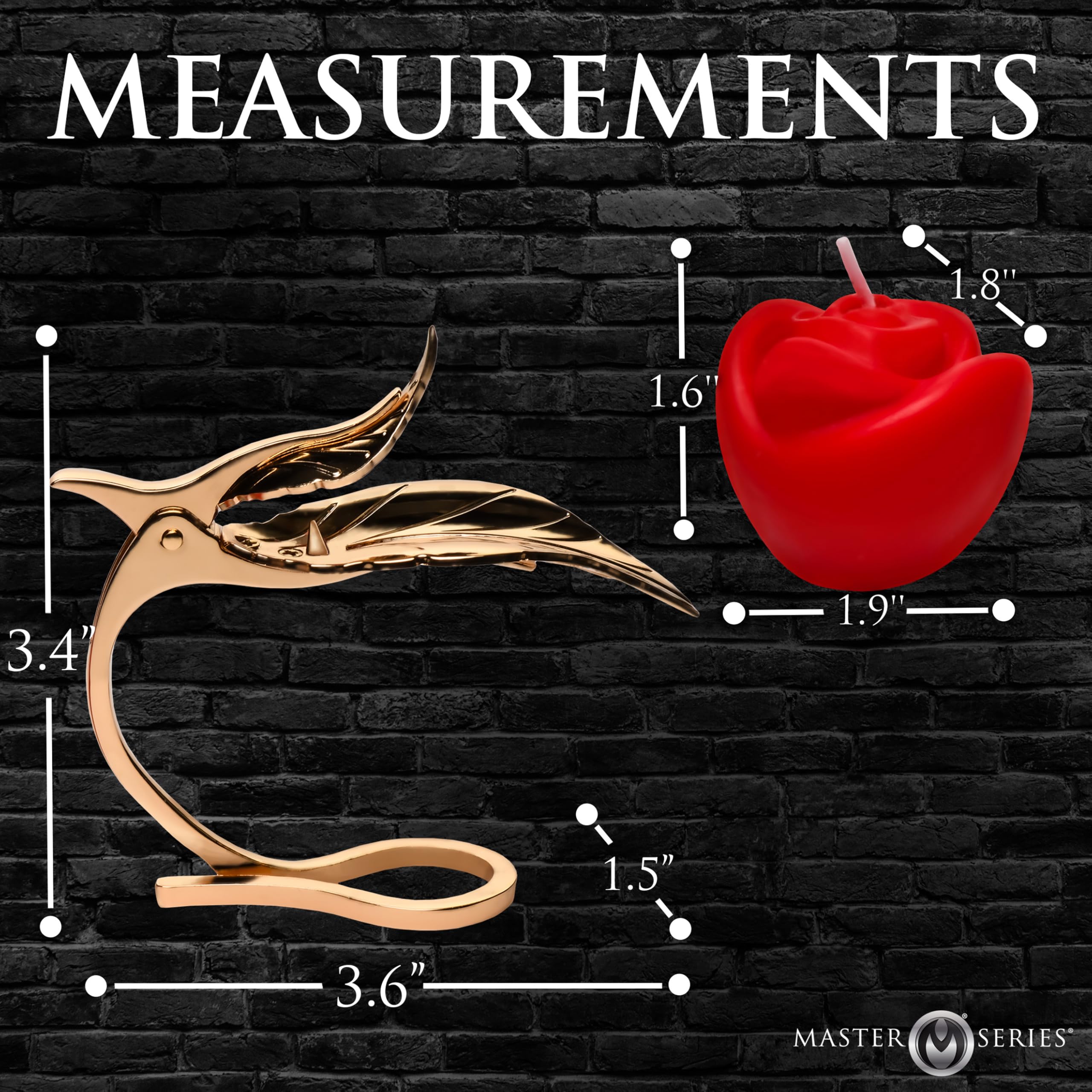Master Series Burning Pass Rose Candle