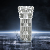 Blush M For Men All In - #1 Bestselling Pocket Pussy Masturbator - Ultra Soft Male Masturbation Stroker - Ribbed & Multi Textured, Multi Chamber For Ultimate Pleasure - Male Sex Toy For Guys - Clear