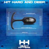 Premium Silicone Weighted Anal Plug - Small Black