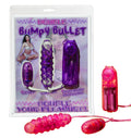 Pipedream Double Bumpy Bullet, Purple