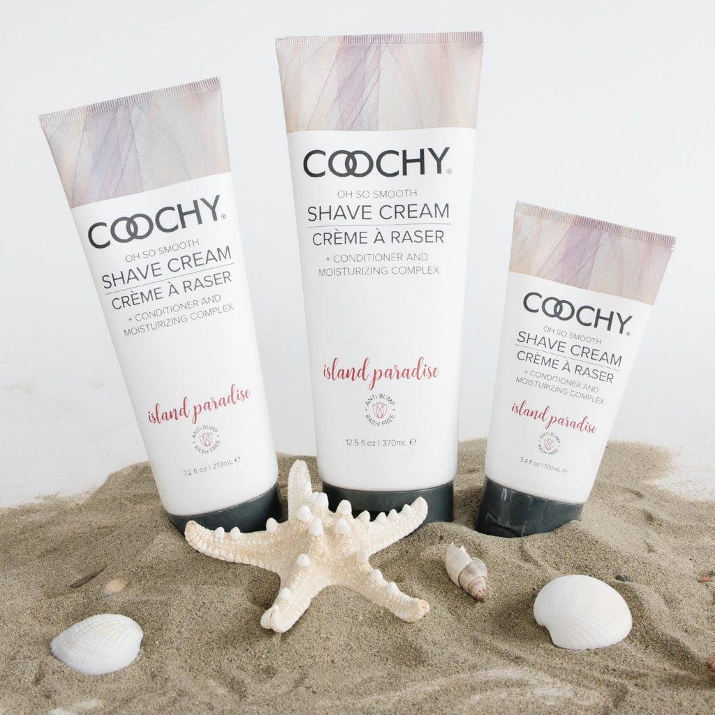 Coochy Rash-Free Shave Cream | Conditioner & Moisturizing Complex | Ideal For Sensitive Skin, Anti-Bump | Made W/Jojoba Oil, Saf